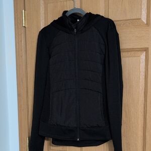 tek gear Women's Black Hooded Puffer Jacket